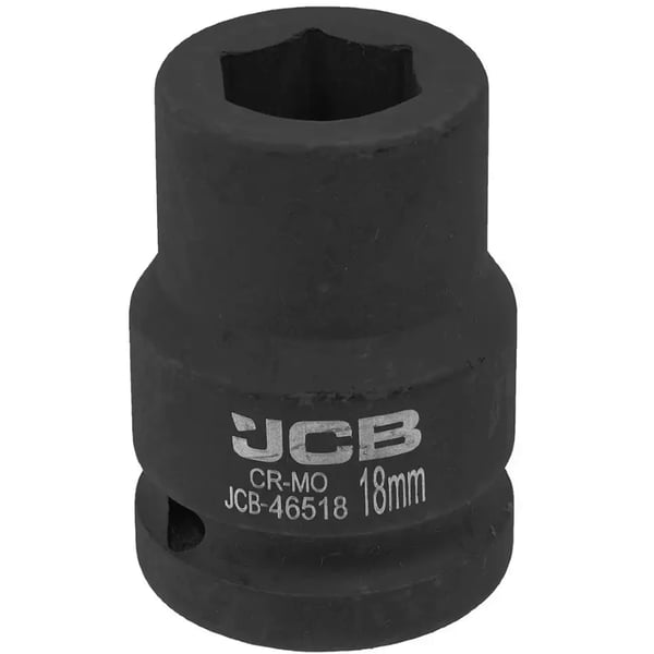 JCB Slagtopnøgle 3/4" 18 mm 6-punkts Cr-Mo topnøgle