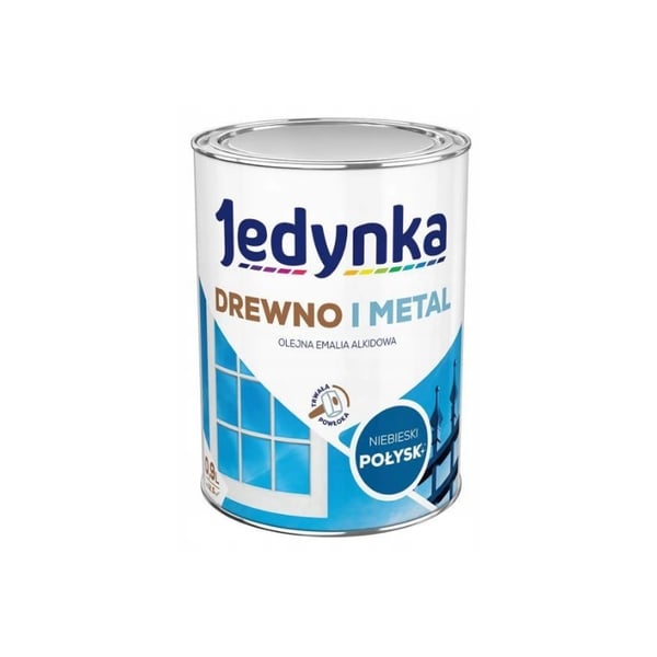 ALKYD EMALJE TIL TRÆ OG METAL BLÅ 0,9L - 5EMAL.NIE0,9