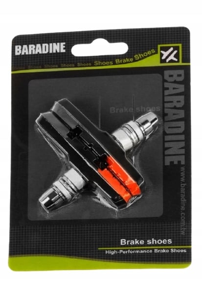 Baradine V-bremse bremseklodser 960V orange 72mm