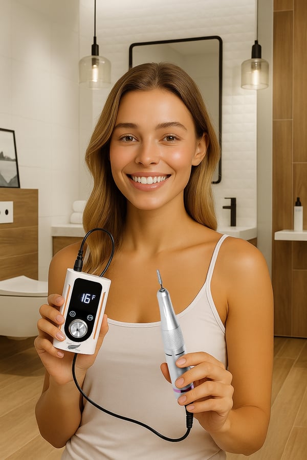 Professionell nagelborr manikyr pedikyr kraftfull 45 000 varv/min