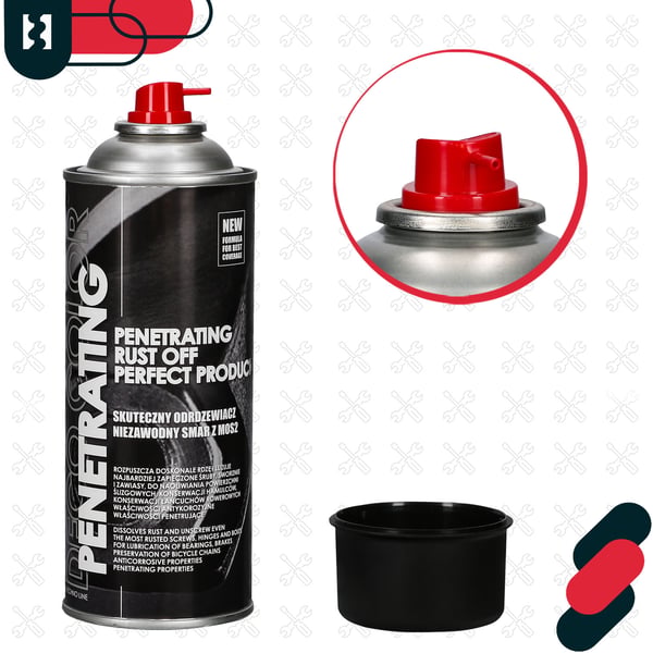 Rustfjernerspray Effektivt smøremiddel Penetrerende olie 400 ml