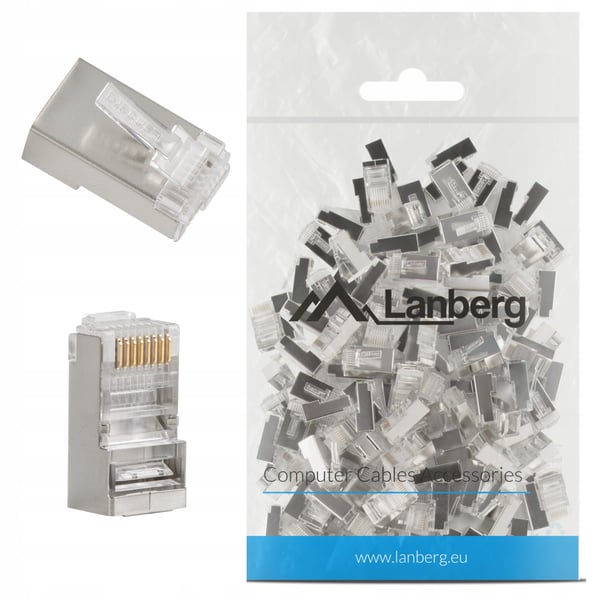 Lanberg PLS-5000 RJ-45 8P8C kat. 5e FTP netværksstik 100 stk.