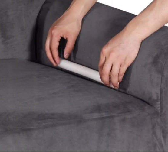 Sohvanpäällinen, 4-istuttava sohva, ruskea sametti