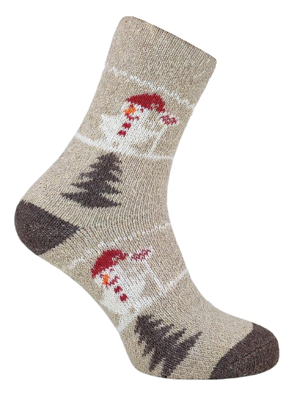 3X Alpaca tykke julesokker uldstrømper 39-42