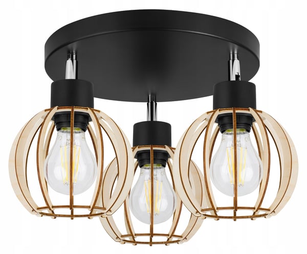 MODERNI PUINEN LED-KATTOVALAISIN