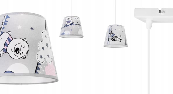 Lofthængende lampe til børn, LED-lampeskærm