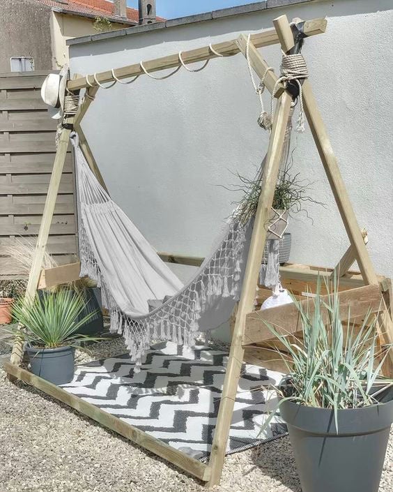 Roikkuva makramee boho-puutarhariippumatto, yhdelle hengelle, vahva, 280x80, keinutuoli, harmaa
