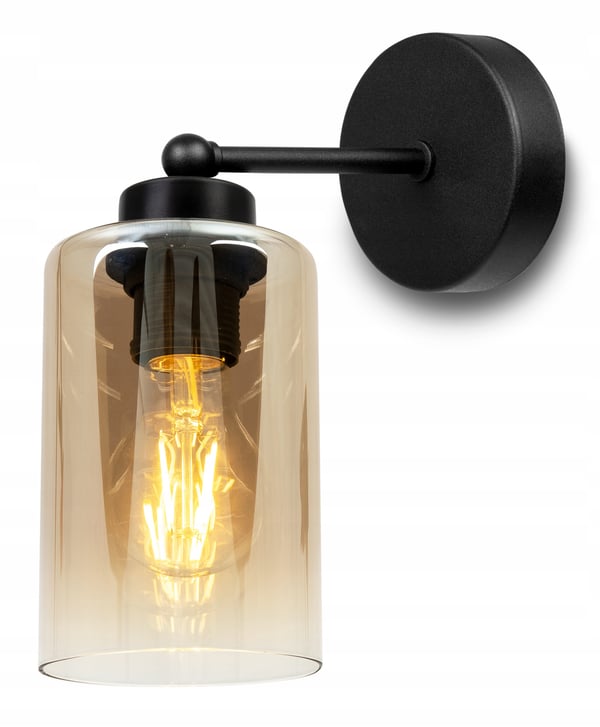 UNIK KNKIET-LAMPE, ELEGANT GLASSKÆRM