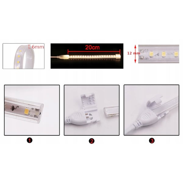 Strømforsyning / Stabilisator til 230V SMD2835 LED-strimler