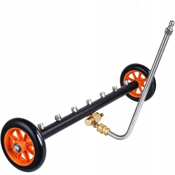 Rosfix Undervognsvaskelanse på hjul med 1/4" lynkobling - 7 dysehuller + Lanse / Adapter (1/4QRC-Kärcher K) Bajonet til tilslutning af tilbehør