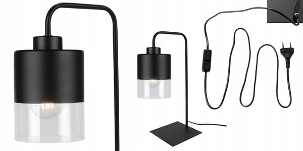 LED-SKRIVBORDSLAMPA I GLAS
