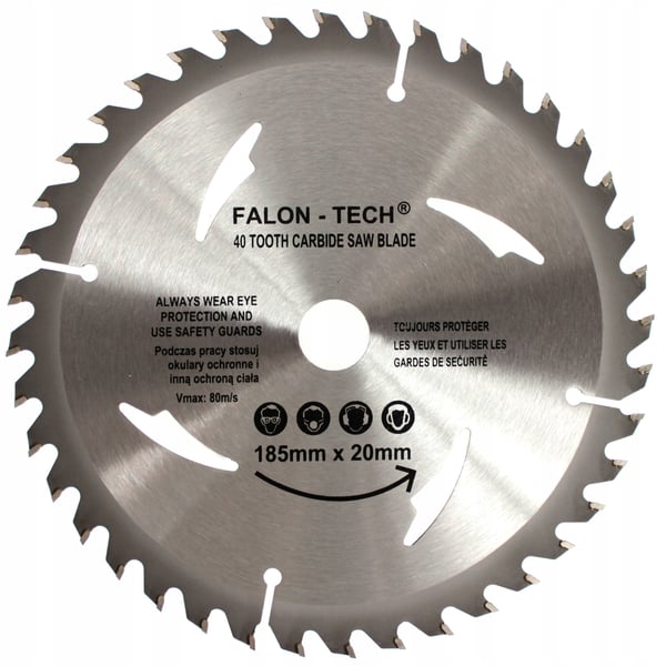 Falcon-Tech FTBW18540 savklinge til træ 185x20/16x40T