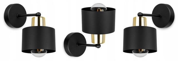 VÆGLAMPE, FIRKANTET LAMPE, LOFTSLAMPE, SORT LED-LAMPE