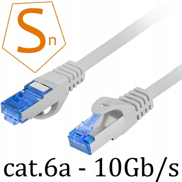 Patchkabel Lanberg S/FTP kat.6A 1,5m lszh CCA fluke bestået grå