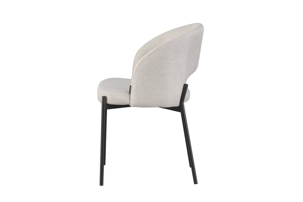 Polstret stol i sienastof, beige