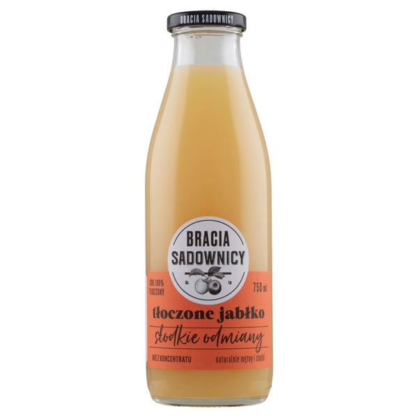 Brothers Orchardists presset æblejuice, sød variant, 750 ml