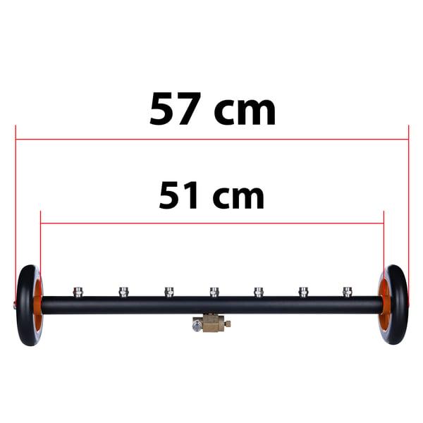 Spollans pyöräalustallinen suihkutin 1/4" pikaliitin 7 suuttimella