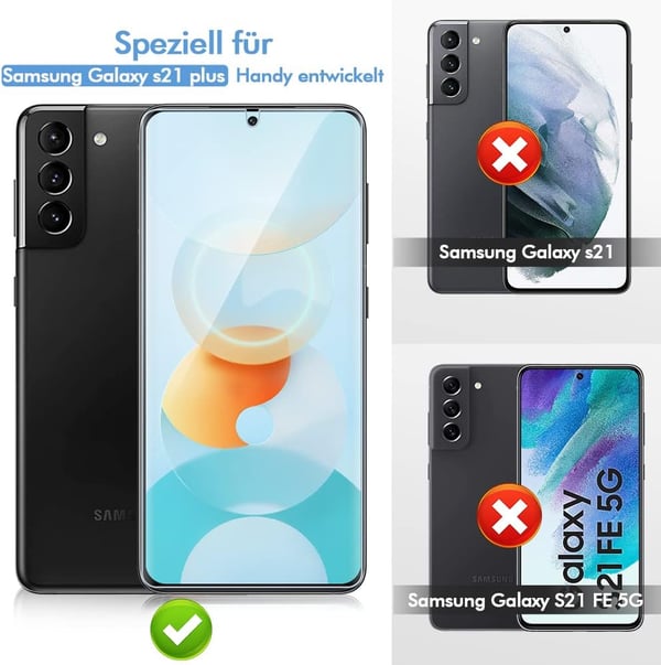 Karkaistu lasi Samsung Galaxy S21+:lle 2 kpl