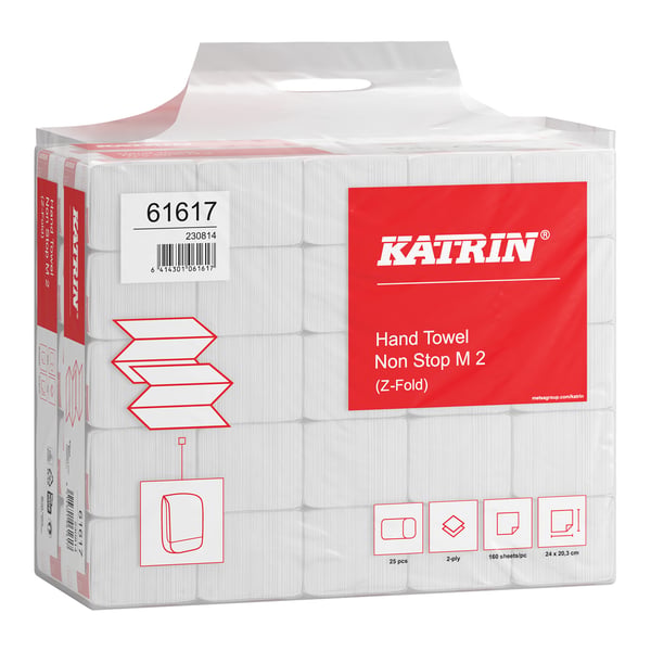 Handy Pack 2w vit Non Stop handduk, 4000 st.