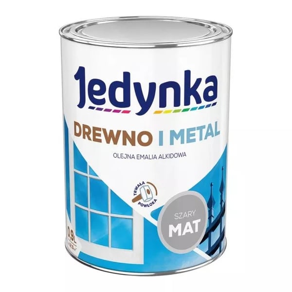 ALKYDIEMALI PUULLE JA METALLEILLE VAALEANHARMAA MATTA 0.9L - 5EMAL.SJM0.9