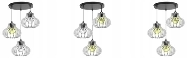 Hængende lampe, loftslysekrone, træ, LED lampeskærm