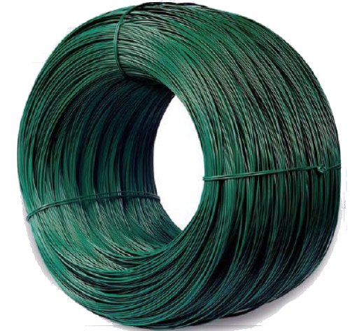 PVC-PÄÄLLYSTEINEN SINKKILANKA 3,0*3,8 MM VIHREÄ - 5,0 KG - RULLAT 3,6 PW Z