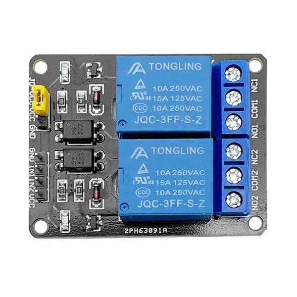 Rosfix 2-kanals relemodul 24V för Arduino