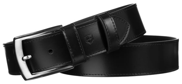 Herre læderbælte PTN PM-24-95-SPL-6929 Sort