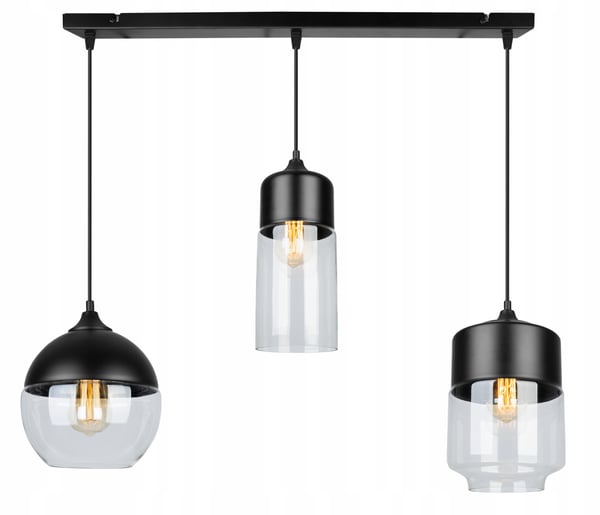 HÆNGENDE LOFTSLAMPE, GLASLAMPESKÆRM