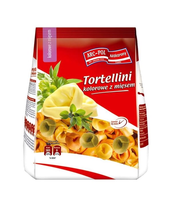 Värilliset tortellinit lihalla 250 g