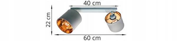 Lofthængende lampe med gylden LED-loftlampe