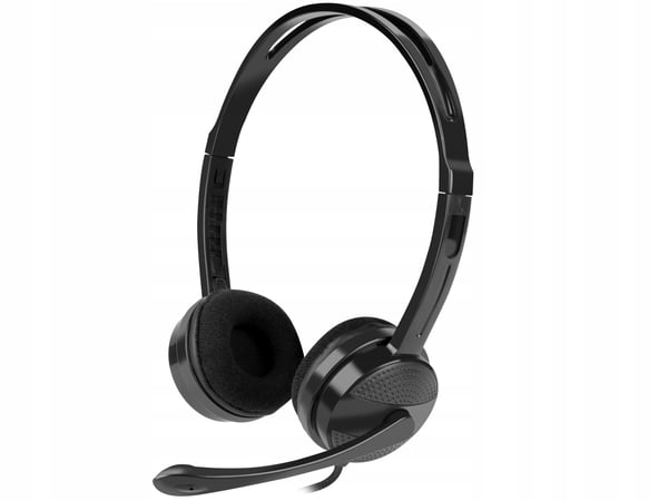 Natec Canary Go hovedtelefoner med mikrofon, sort