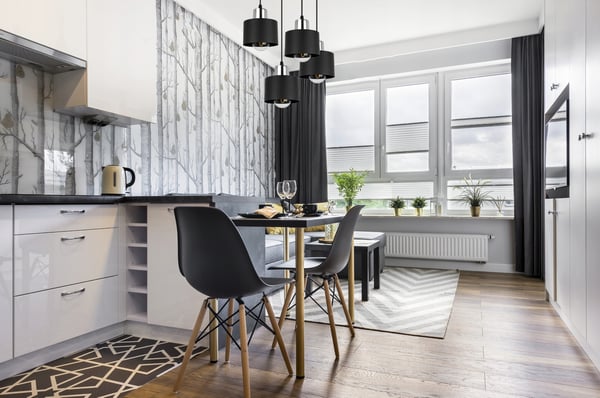 MODERNE LOFTHÆNGELAMPE SORT LED-LAMPE