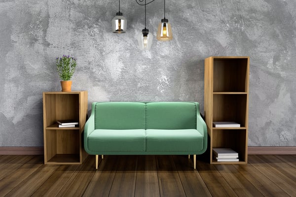 MODERNE ELEGANT HÆNGELAMPE MED GLASSKÆRM