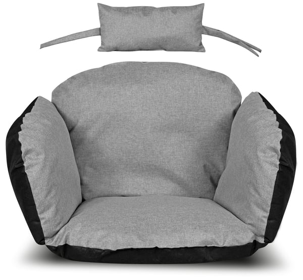 Havepude 112x113 cm til rede stol vandtæt grå Havepude 112x113 cm til rede stol vandtæt grå