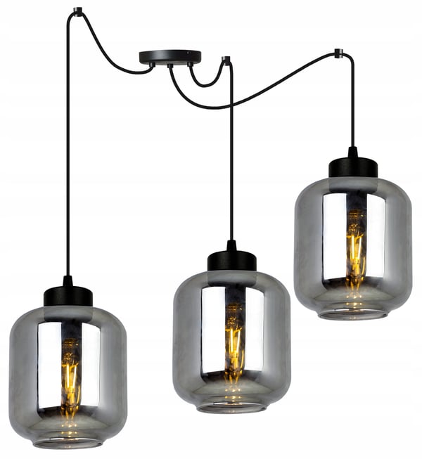 MODERNE ELEGANT HÆNGELAMPE MED GLASSKÆRM