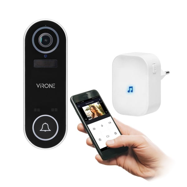 TRÅDLØS DØRKLOKKE MED WI-FI-KAMERA: TUYA VIRONE VDB-1 - ON-VDB-1
