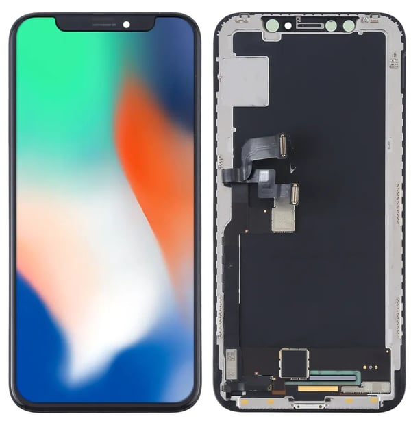 Display Pekskärm Digitizer för Apple iPhone X Hård OLED Tätning