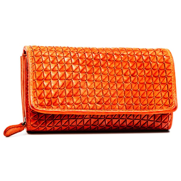 Damplånbok i läder R-N22-ZPT-7330 Orange
