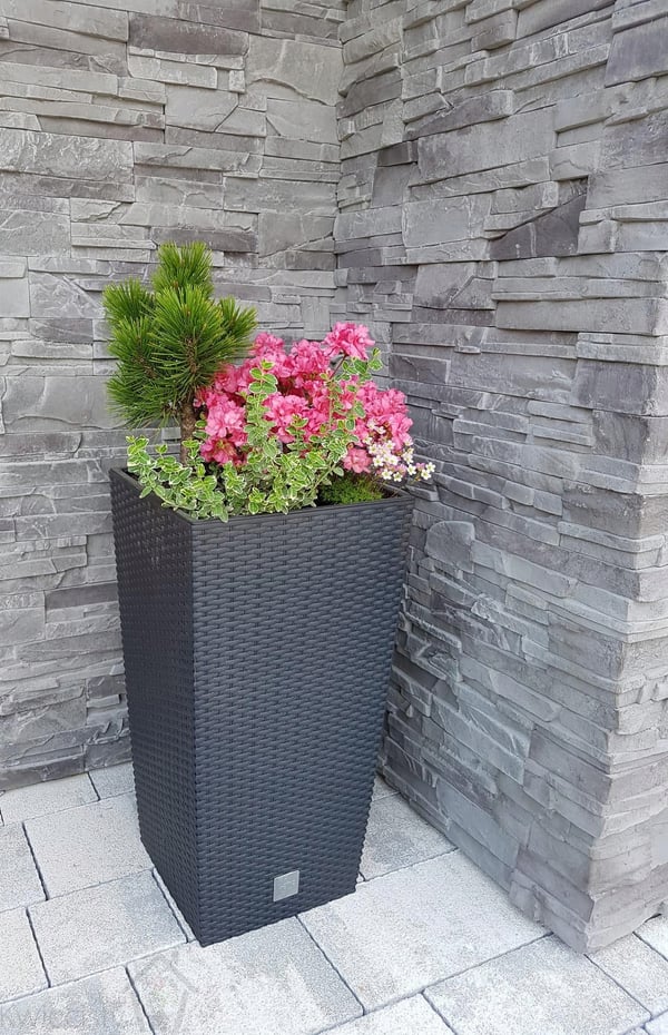 RATO DRTS200 hög blomkruka med insats | Antracit