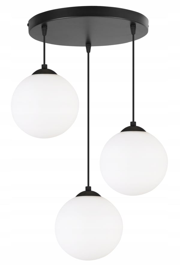 KATTOVALAISIN, PALLONMUOTOINEN, MUSTA, LED, 15 CM