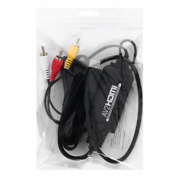 AV til HDMI-konverteradapter CINCH RCA CVBS EURO-komposit