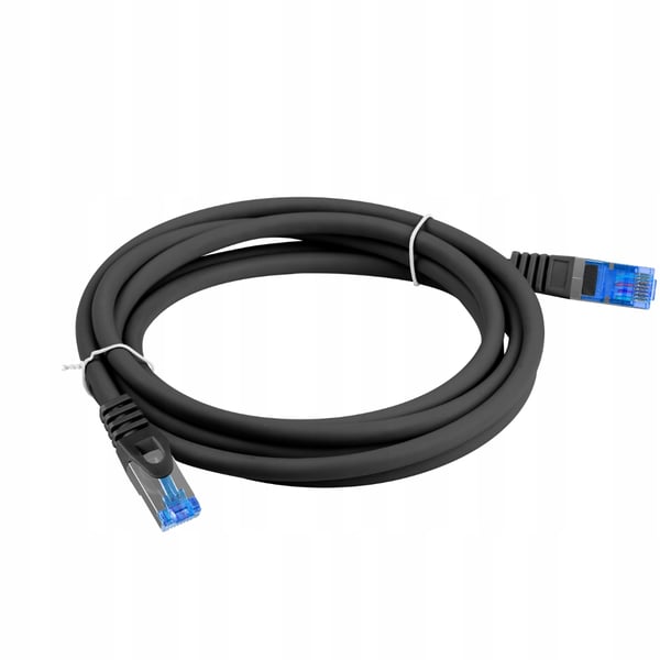 Patchkabel Lanberg S/FTP kat.6A 0,5m lszh CCA fluke bestået sort
