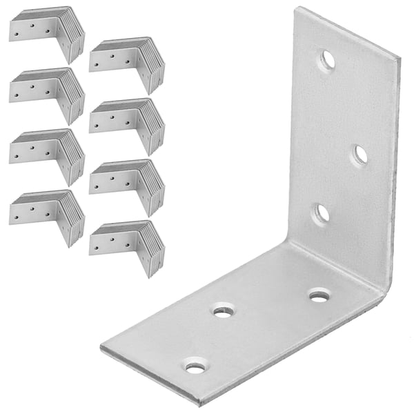 KOTARBAU® Tømrervinkelforbindelse Rustfrit stål Galvaniseret 50 X 50 X 25 MM Sæt med 100 stk.