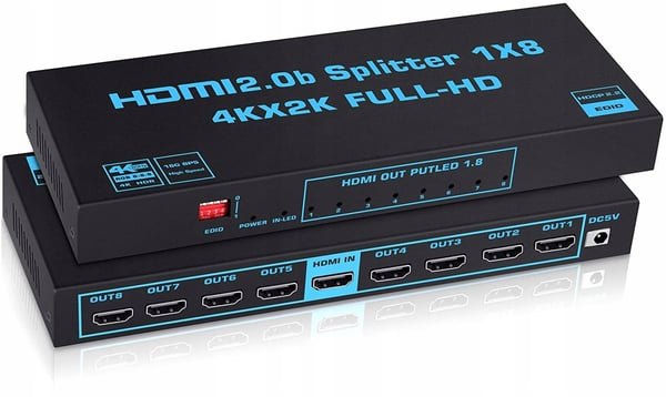 HDMI 2.0 SPLITTER 1x8 ULTRAHD SPLITTER HDCP 2.2