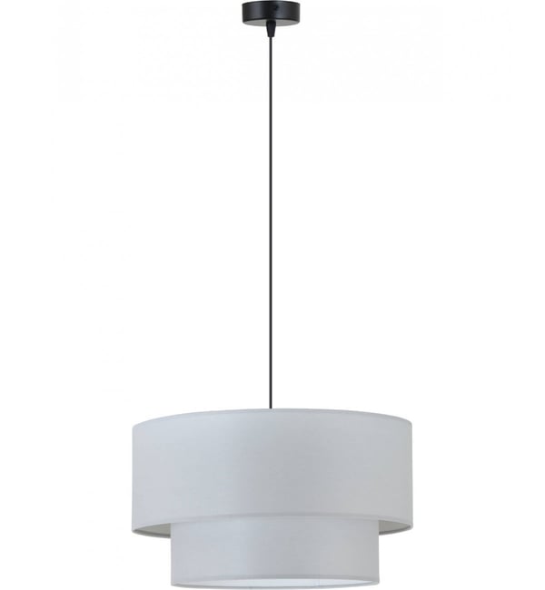 Moderne hængelampe med lampeskærm 40 cm stof