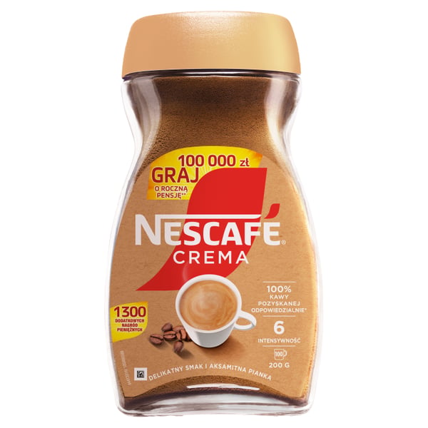 Nescafé Crema snabbkaffe 200 g