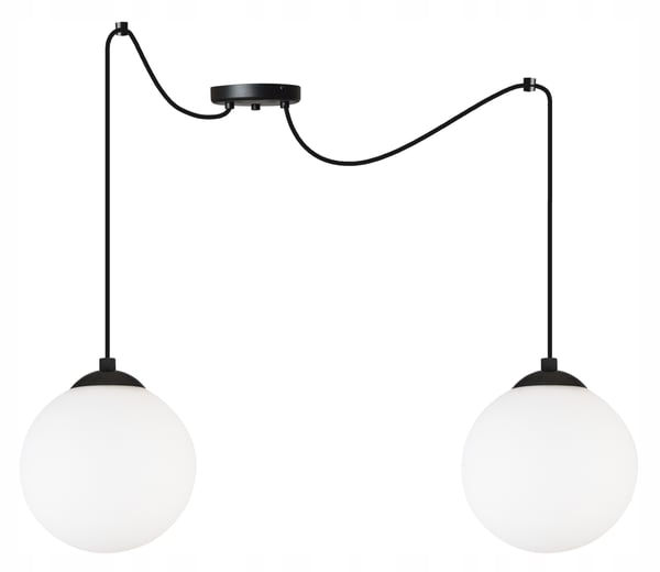 Lofthængelampe Spider Ball sort LED 15cm