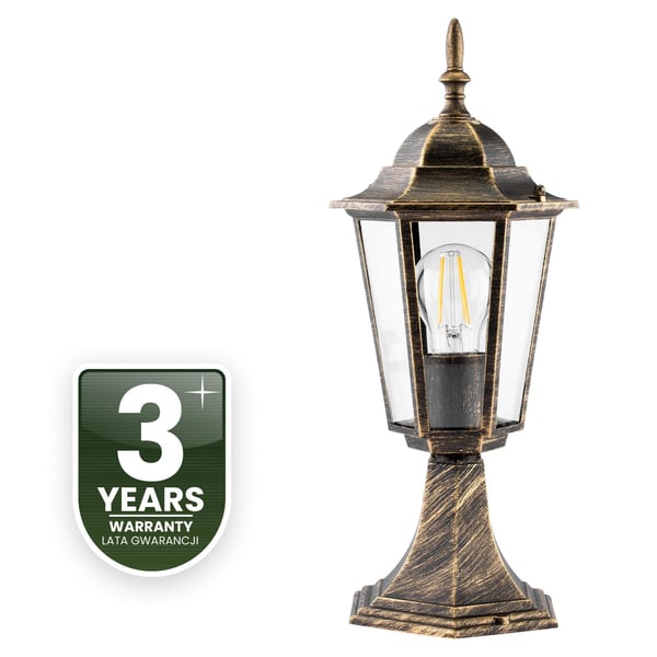 Utomhuslampa E27 Lyktstolpe 39cm Patina BELLIS LUMILED