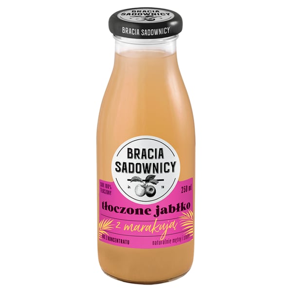 Brothers Orchardists presset æblejuice med passionsfrugt 750 ml